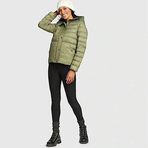 Eddie Bauer New Goose Down Puffer Jacket Convertible Vest Size XS DWR 650 Fill